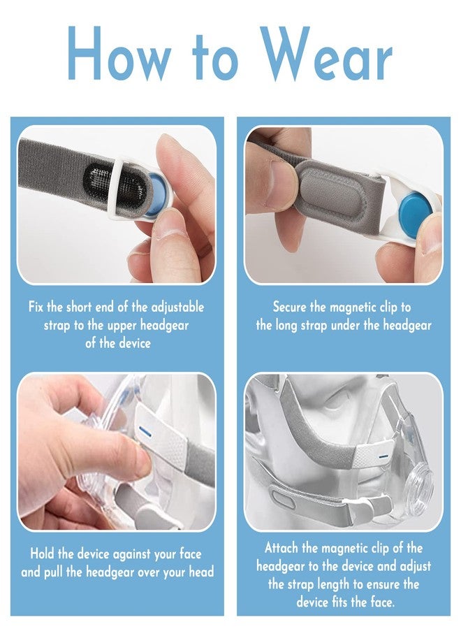 SyunsXoon N20 Headgear Compatible with ResMed AirFit N20 /AirTouch N20 Nasal Mask, CPAP Headband with 2 Magnetic Clips - Medium/Standard Size - Image 4